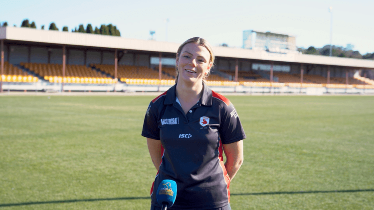 Dayna Cockbain of the Tuggeranong Vikings for the 2025 BentSpoke Premier 15s finals