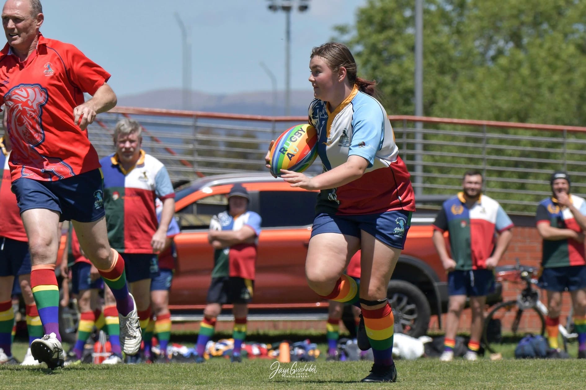 Diversity in Rugby & Pride Sports Festival in 2023, photo by Jaye Grieshaber - @jayziephotography.