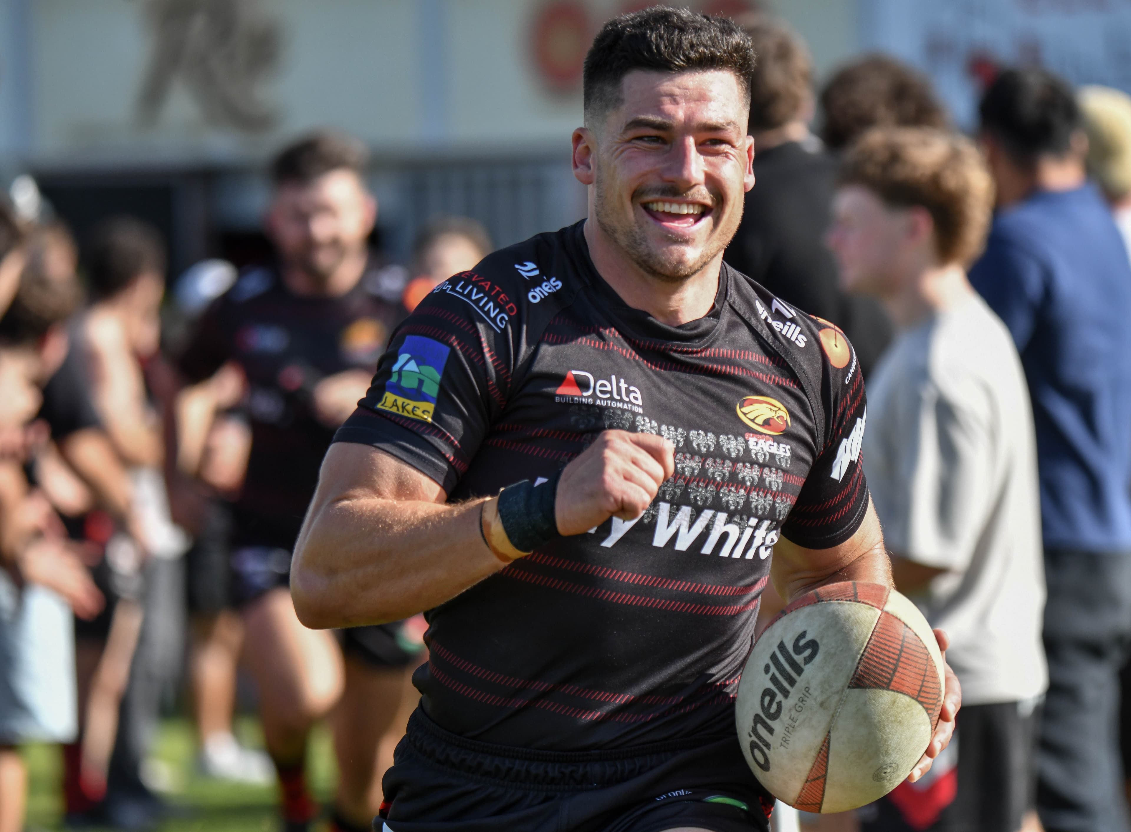 Gungahlin Eagles Clay Uyen in 2025, photo by Jaye Grieshaber - @jayziephotography.