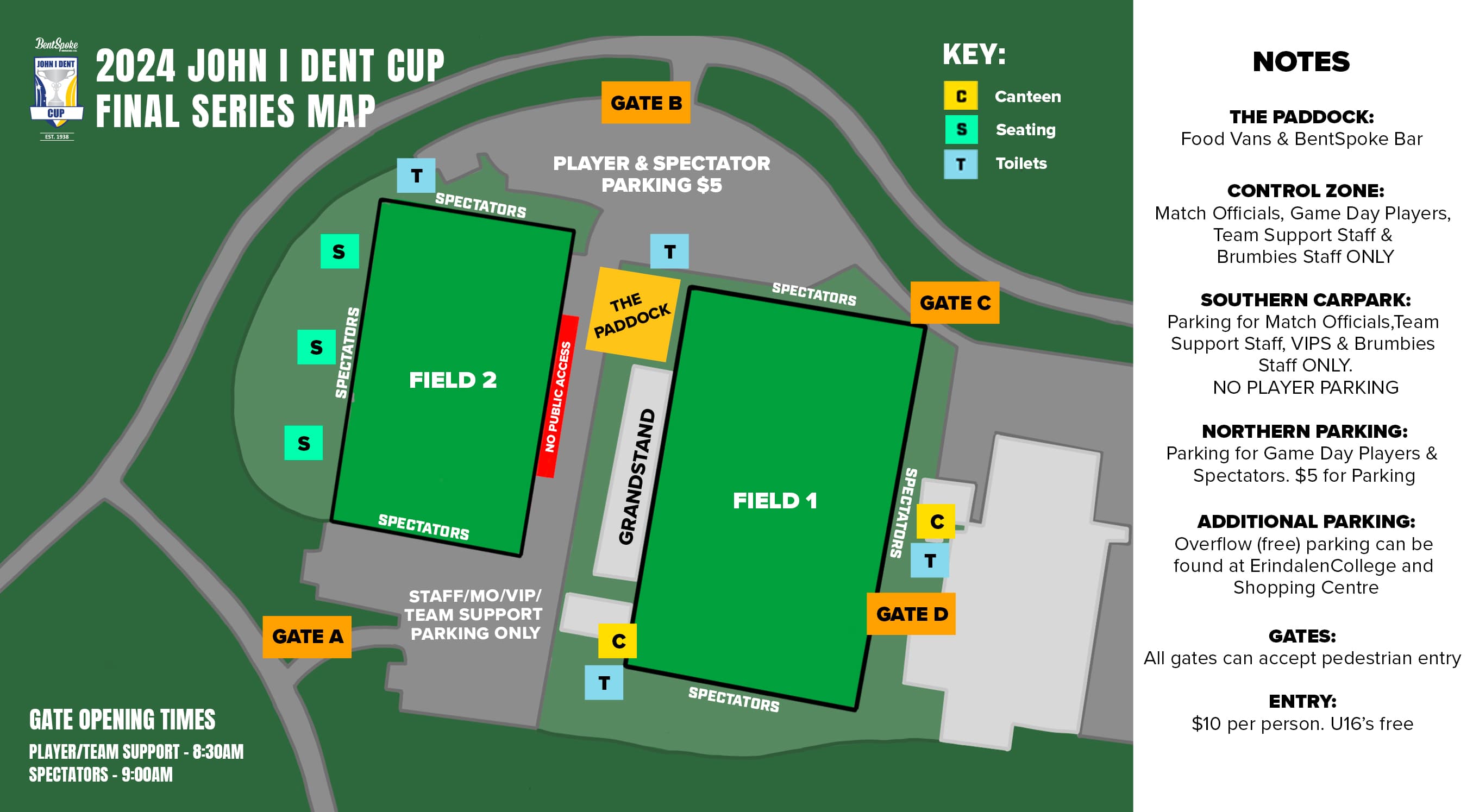 Viking Park Map Grand Final Day 2024