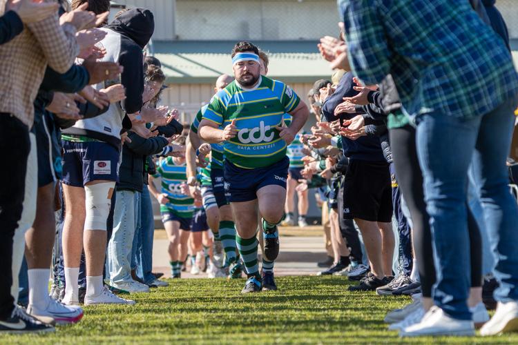 Alec Lambert of the Tuggeranong Vikings during the Qualification final against the Canberra Royals.