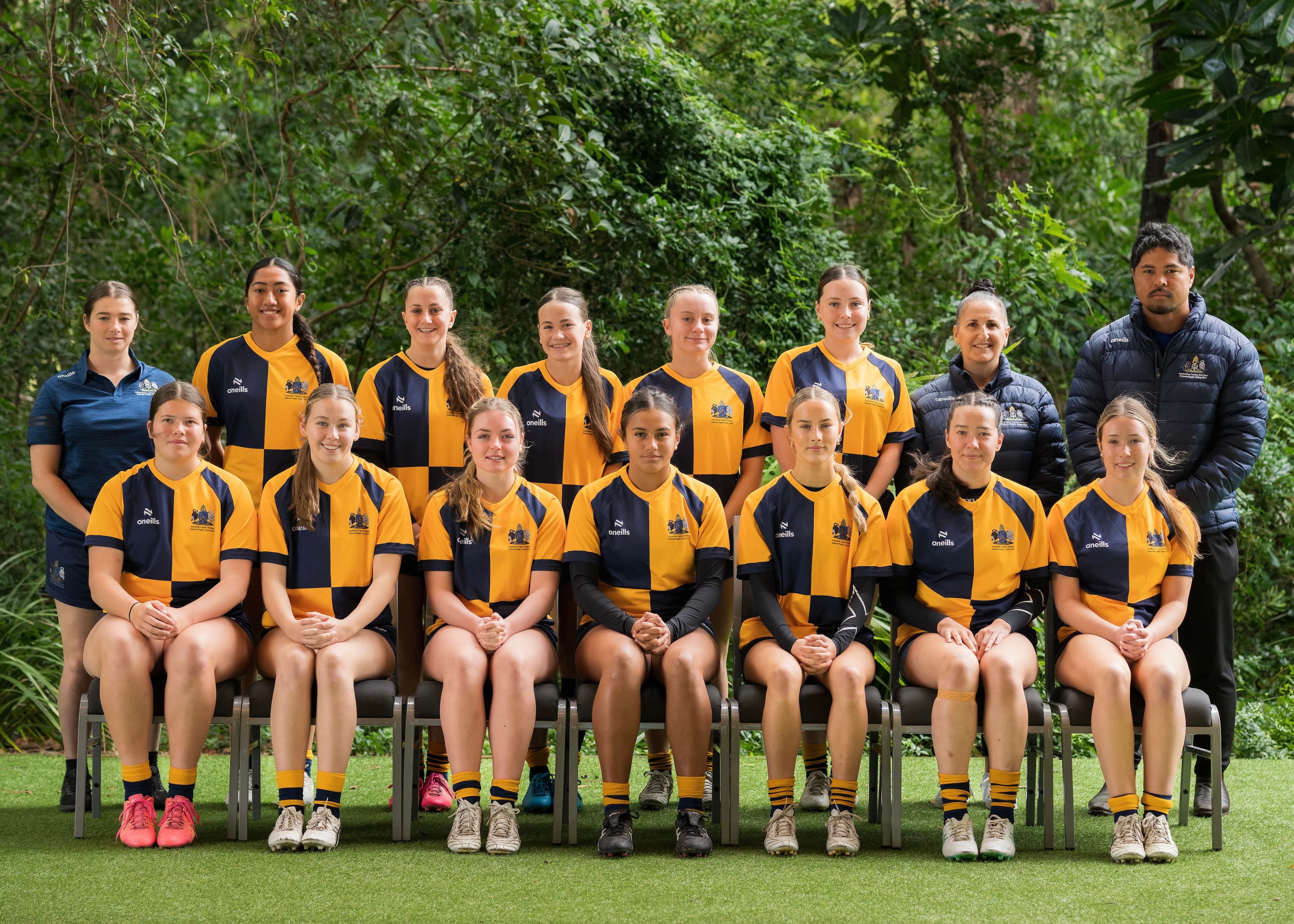 2024's ACT Schoolgirls 7s squad.