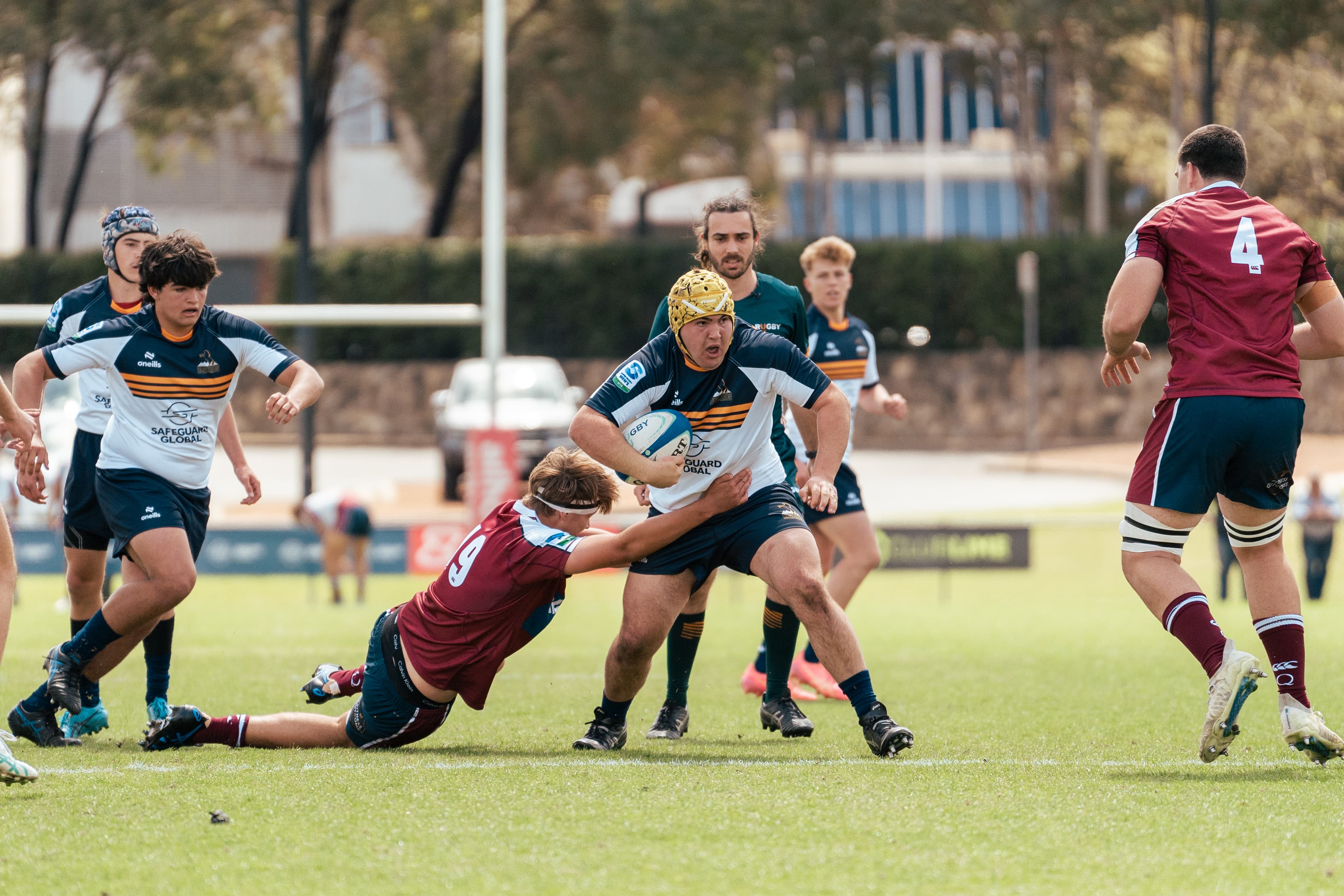 Brumbies U16s in action against the Queensland Reds in 2024.