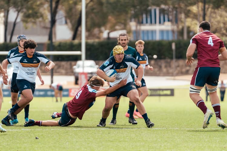 Brumbies U16s in action against the Queensland Reds in 2024.