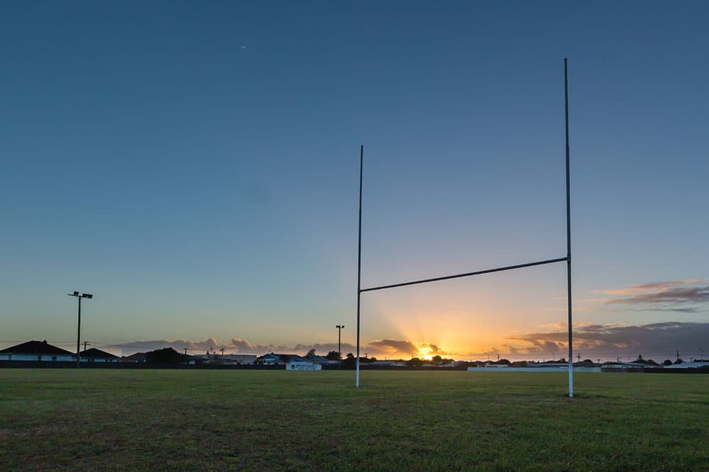 Rugby field ground 