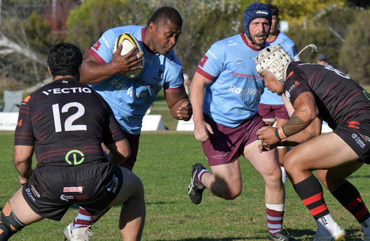 Wests Lions taking on the Gungahlini Eagles in the John I Dent Cup, photo by Jayzie Photography.